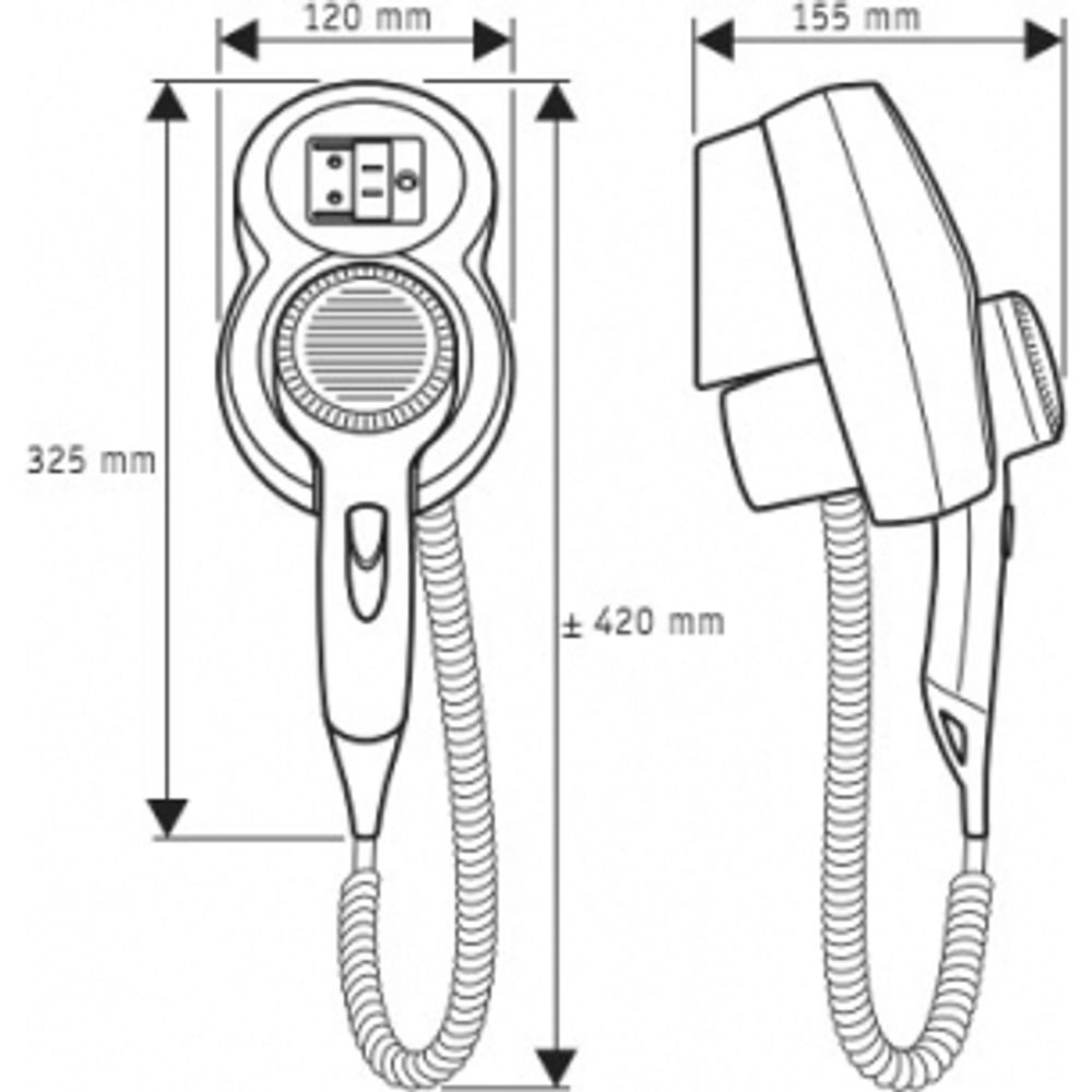 Настенный фен Valera Premium 1600 Shaver (533.05/037R) - 3