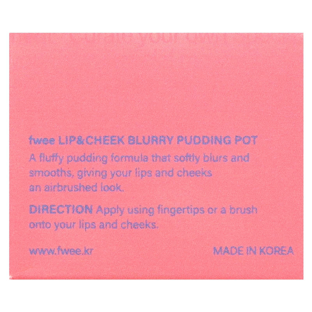 fwee, Lip & Cheek Blurry Pudding Pot, CR03 BFF, 5 г (0,17 унции)