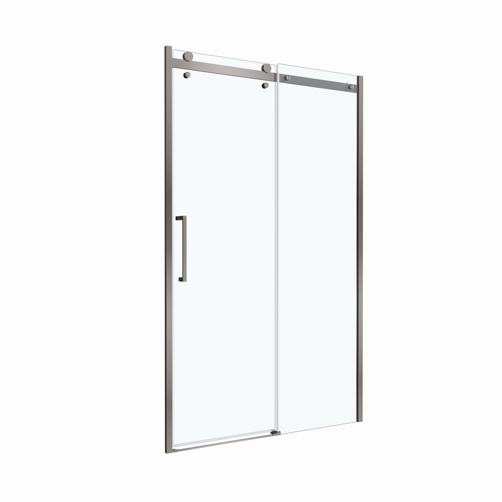 Душевая дверь шириной 121см BelBagno MARINO-2-BF-1-120-C-GM профиль оружейная сталь, стекло прозрачное