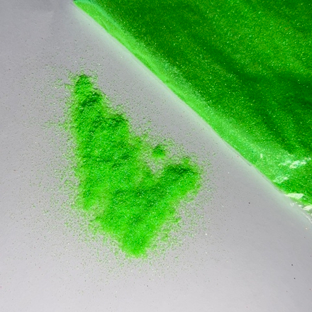 Блестки в пакетике 10 гр 0,1 мм неоновые зеленые