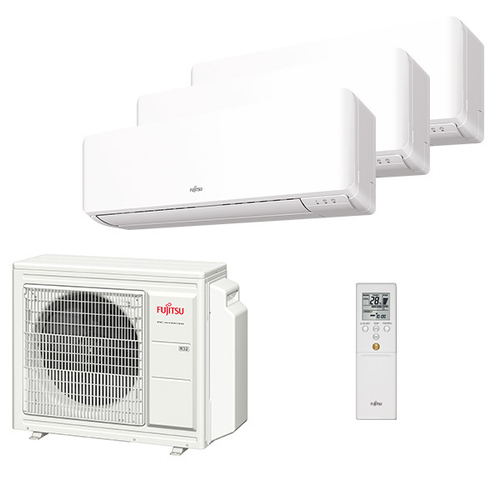 Мультисплит система на 3 комнаты Fujitsu ASYG07KMCC x 3 / AOYG18KBTA3