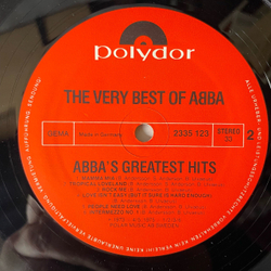 Винтажная виниловая пластинка LP ABBA АББА, The Very Best Of ABBA (ABBA's Greatest Hits) (Германия 1976) Mamma Mia