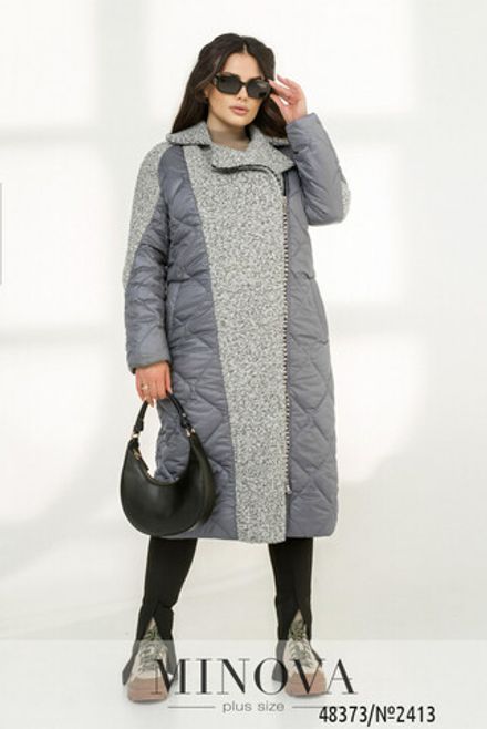 Куртка 2413-серый-серый Minova Фото 2