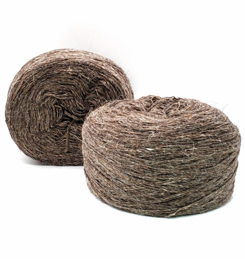 Пряжа таблетка овечья шерсть (Темно-бежевый)