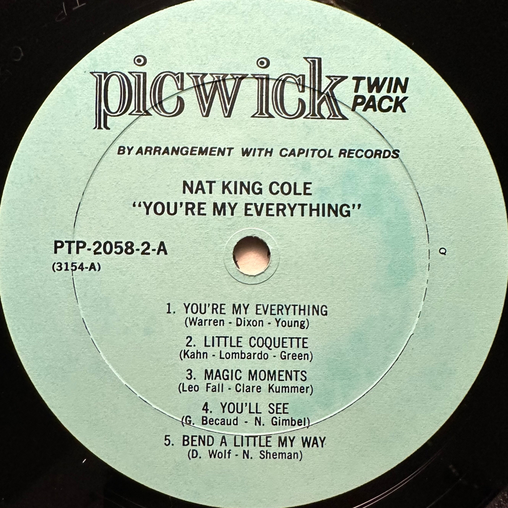 Nat King Cole - A Tribute To Nat King Cole: Part-2 (Канада 1973г.)