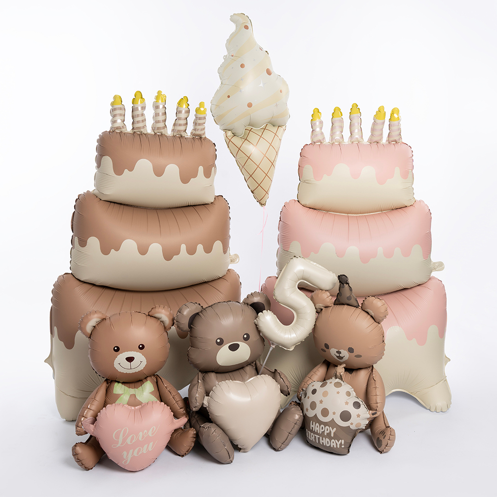 Шар (37''/94 см) Фигура, Мороженое, Сатин, 1 шт. в уп.