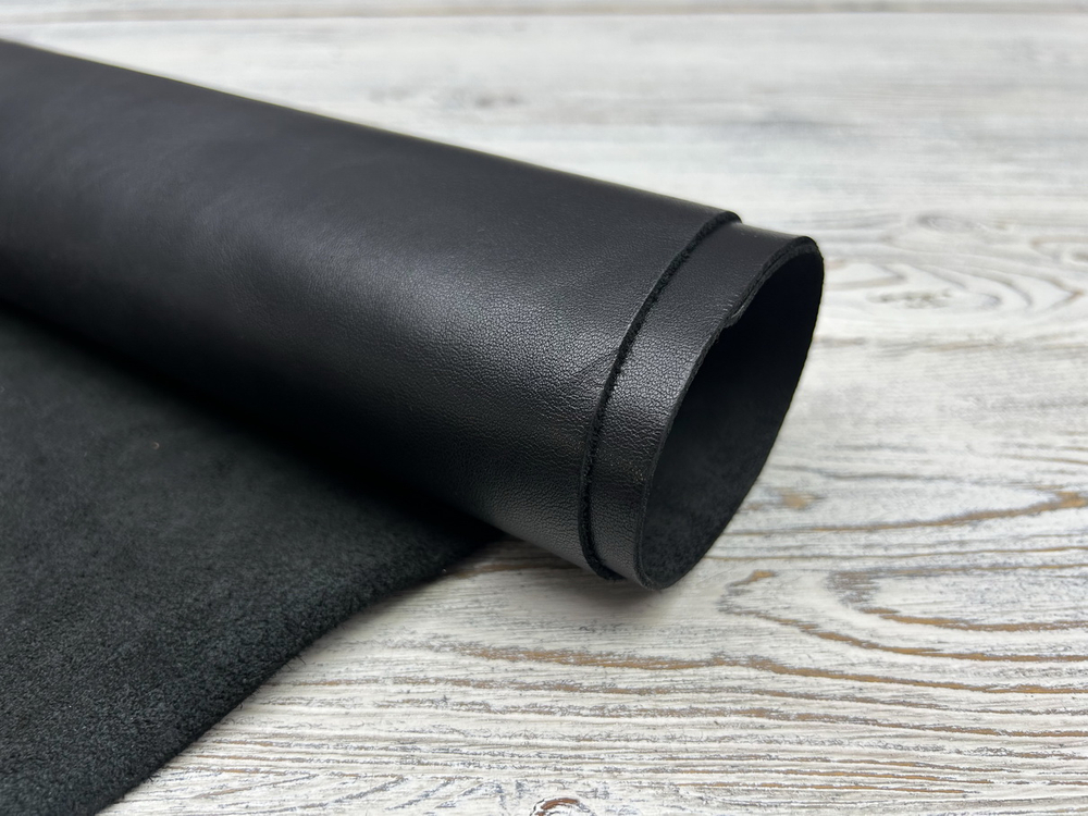 Милениум цв. Черный / Millenium Lux Nero-2, толщ. 1,5-1,7 мм, натуральная кожа