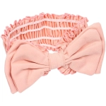 Повязка на голову косметическая «ДАЙМОНД РУШ», бантик, цвет белый, пудровый, небесный и лиловый, 20*7см (ZIP пакет)