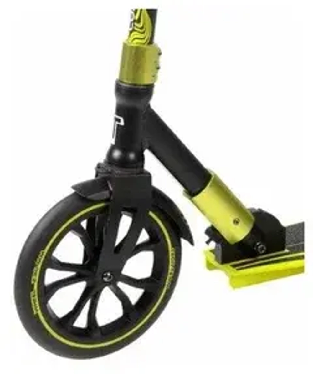 Самокат TT Comfort 230R black/green 1/2 чёрный/зелёный