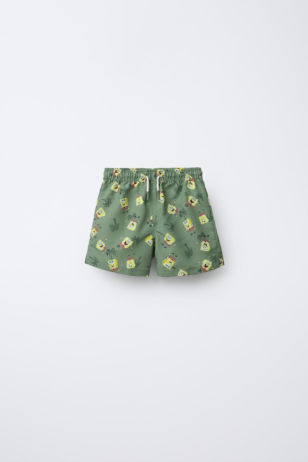 ZARA ПЛАВКИ 6-14 ЛЕТ/SPONGEBOB ©, ЗЕЛЕНЫЙ