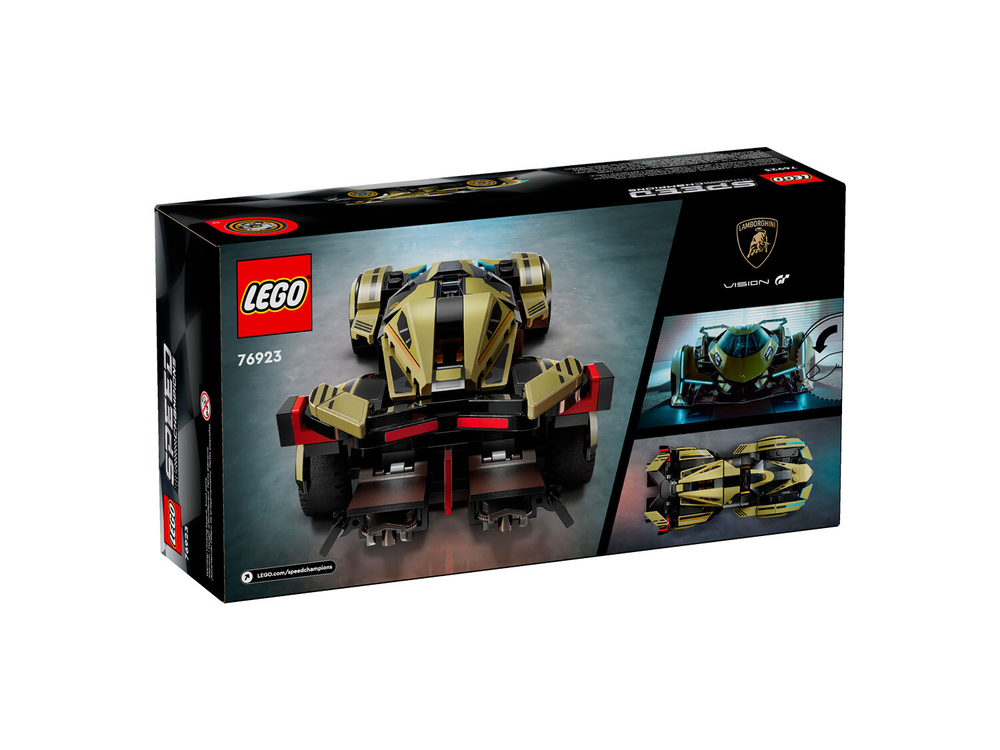 LEGO Speed Champions 76923 «Суперкар Lamborghini Lambo V12 Vision GT» — футуристический дизайн