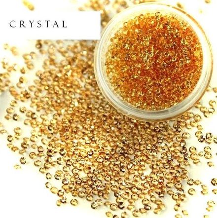 Zoo nail Хрустальная крошка персиковая №1025, 1000 шт