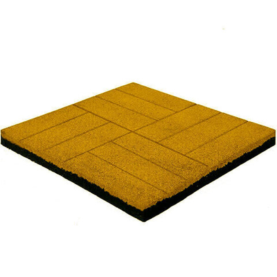 Резиновая плитка «Кирпич» 500х500x5 мм Желтая