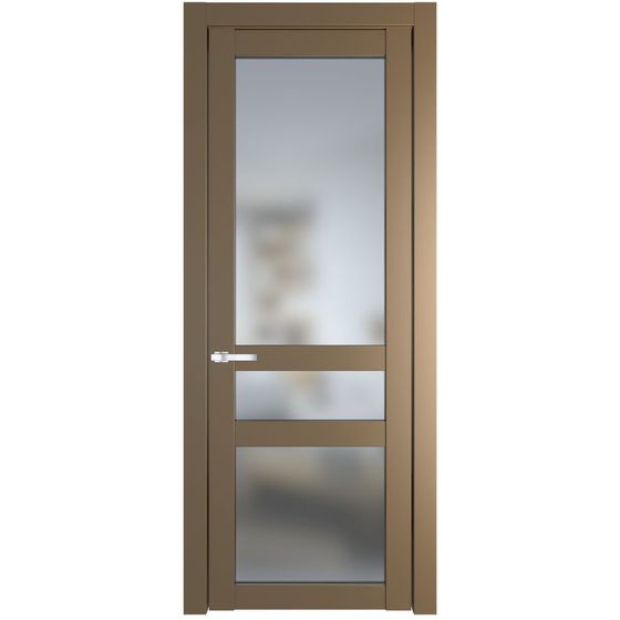 Межкомнатная дверь эмаль Profil Doors 1.5.2PD перламутр золото стекло матовое