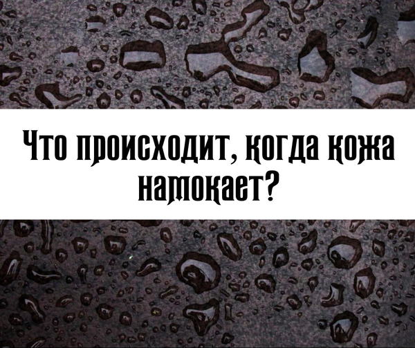 Что происходит, когда Натуральная кожа намокает?