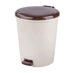 Ведро с педалью 12л (слоновая кость)