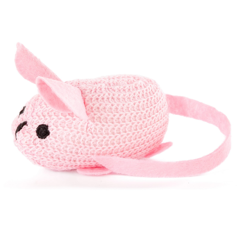 Игрушка для кошек мягкая с кошачьей мятой "Вязаная мышка" DUVO+