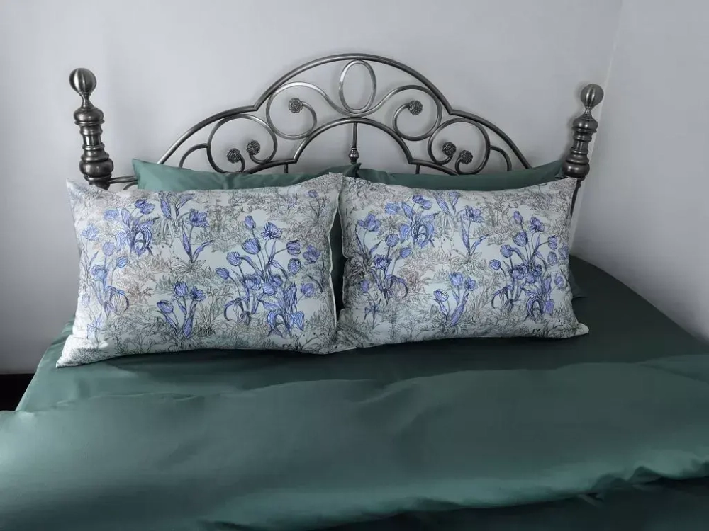 Постельное белье семейное Mollen нефритовое