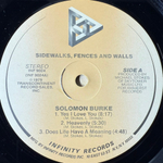 Solomon Burke ‎– Sidewalks, Fences And Walls (США 1979г.)