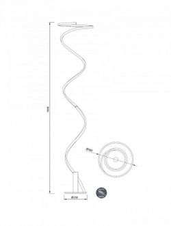 Торшер Mantra Helix 6102