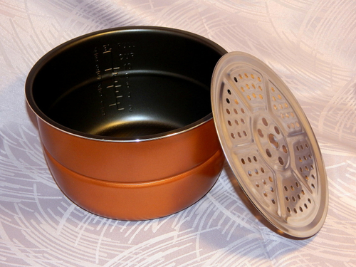 Сменная чаша (кастрюля) с тефлоновым покрытием для мультиварки-скороварки на 5 литров формата YBD с паровой пластиной