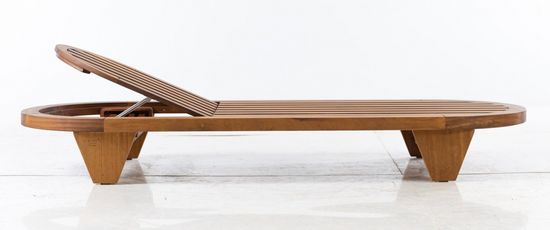 Шезлонг-лежак деревянный с матрасом Spain Турция