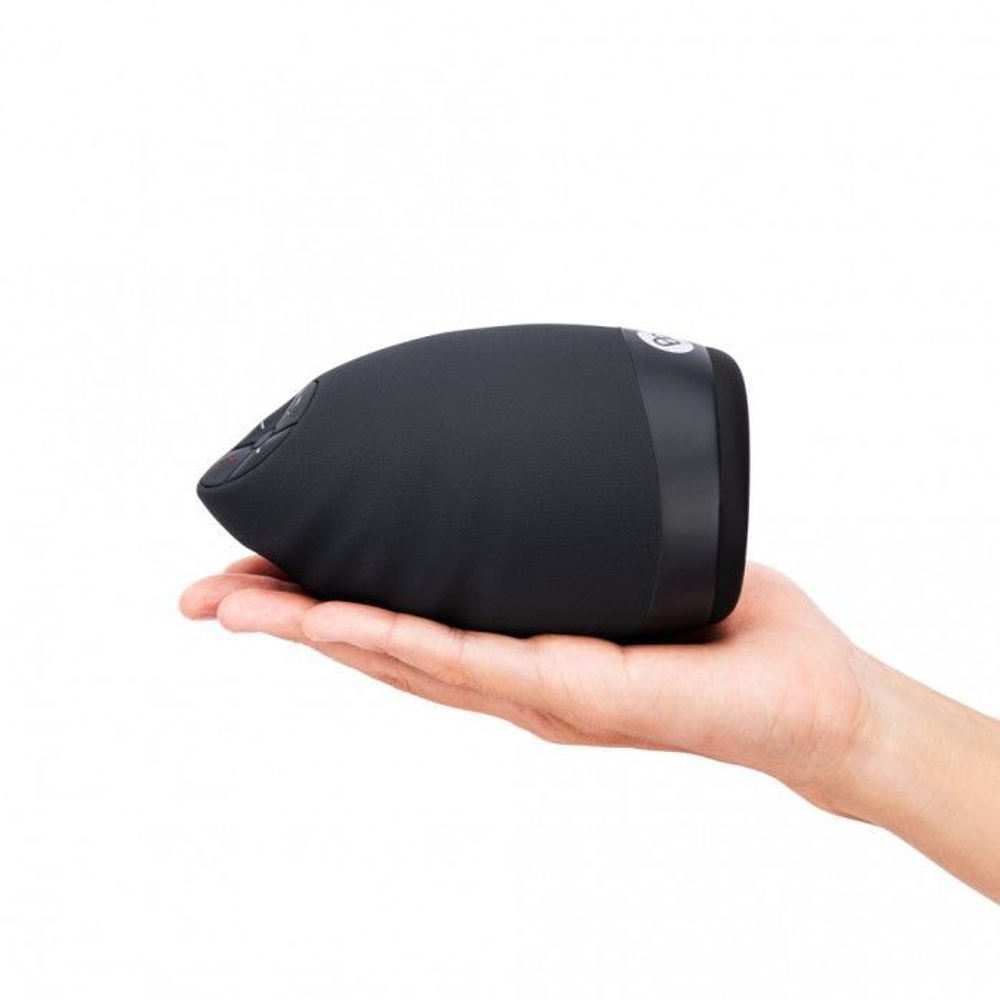 Черный вибромастурбатор для мужчин с подогревом (Цвет: черный)