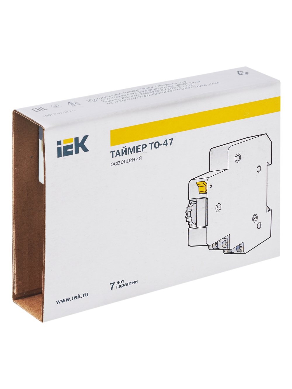 Таймер ТО47 освещения 16А 230В на DIN-рейку IEK