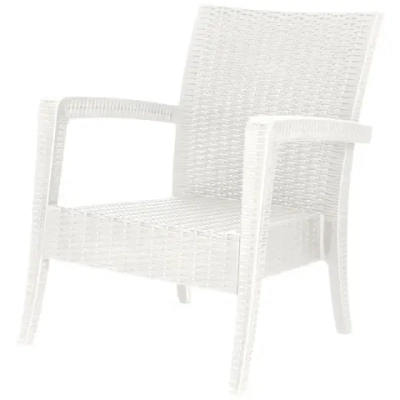 Кресло-диван RATTAN Ola Dom белый 760х890мм