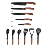 Набор ножей и кухонных принадлежностей 12 предметов на подставке, 196-035