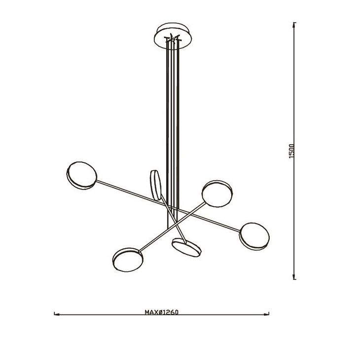 Подвесная светодиодная люстра Romatti Cullinan Riccio L11143