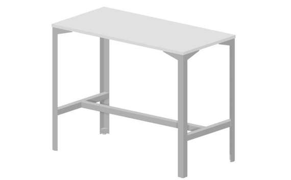 Высокий стол 138х68х105см, столешница 2,5см