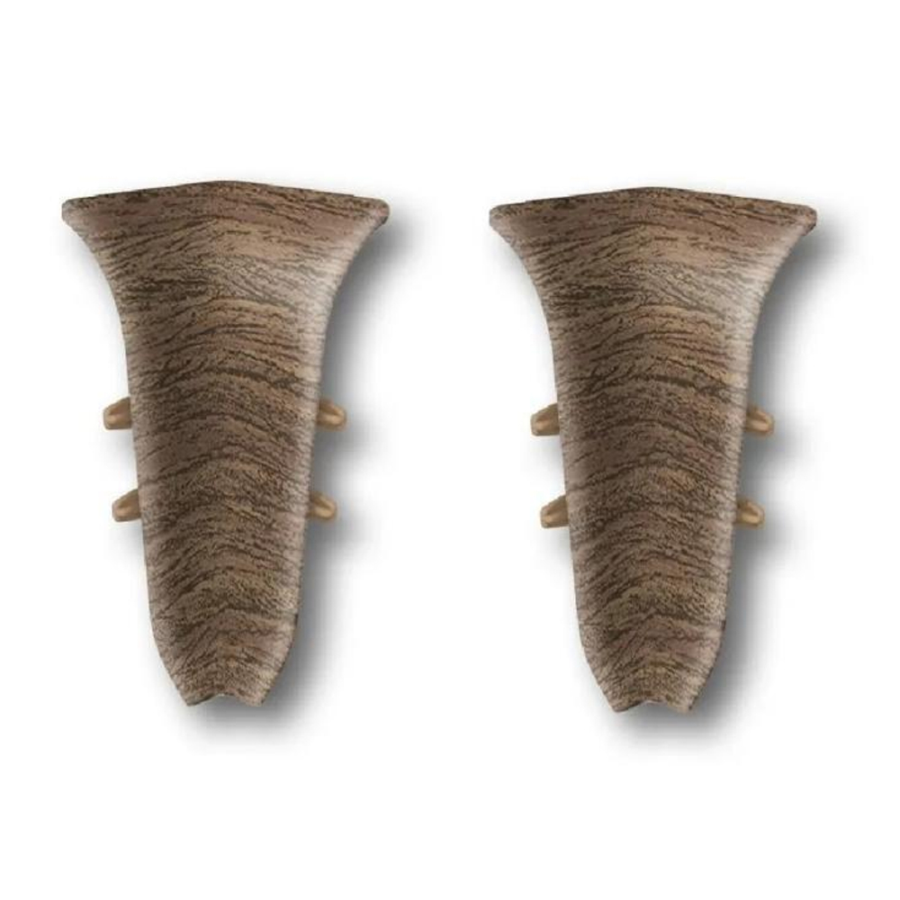 291 Угол внутренний Лексида 80мм Орех 2шт ( 1уп/10 пар)