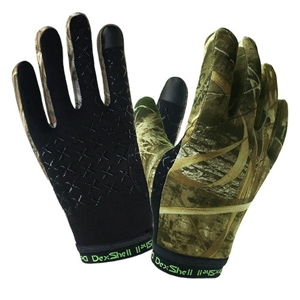 Водонепроницаемые перчатки Dexshell Drylite Gloves камуфляжный/черный S