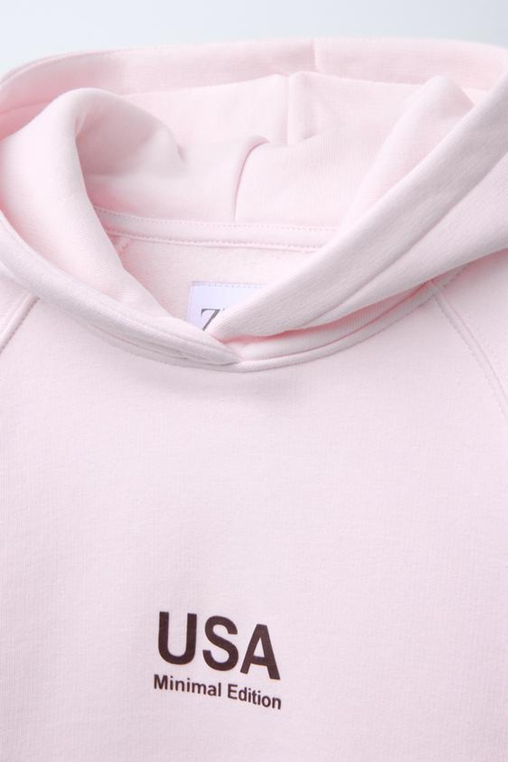 ZARA КОМПЛЕКТ ИЗ ХУДИ И БРЮК WIDE LEG, ЦВЕТ РОЗОВОГО ДЕРЕВА