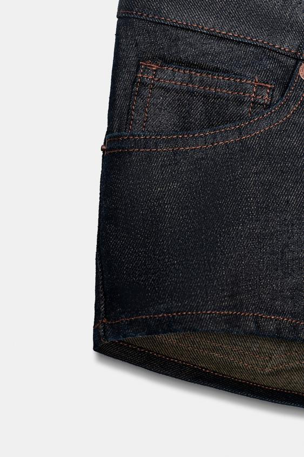 ZARA ШОРТЫ В ТОНКУЮ ПОЛОСКУ С ПОЯСОМ, ШОКОЛАДНЫЙ