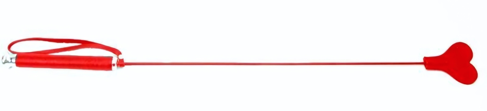 Красный стек со шлепком в виде сердца - 61 см. (Цвет: красный)