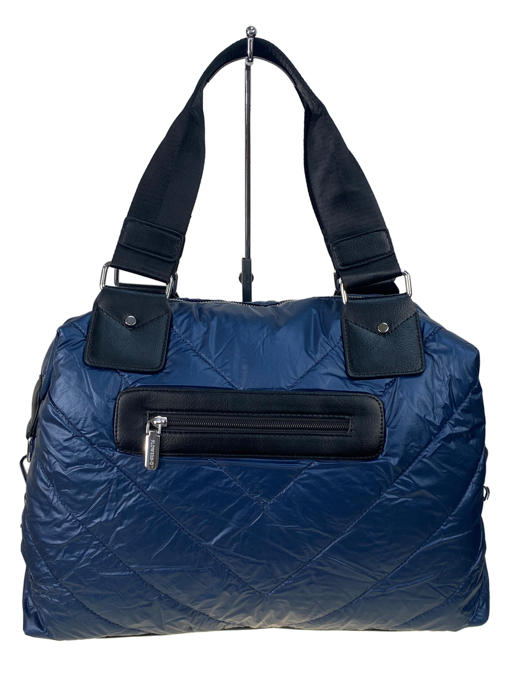 Стильная женская сумка-шоппер из водоотталкивающей ткани, цвет синий