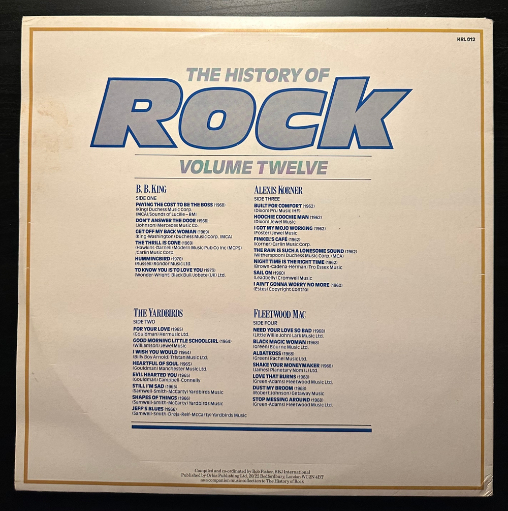 Сборник - The History Of Rock 12 (Англия 1983г.) 2LP