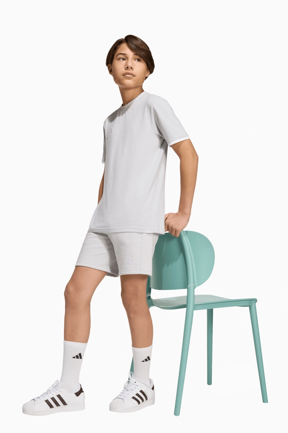 Шорты adidas Entrada 26 Sweat Junior - серый