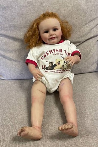 УЦЕНКА3 Кукла Реборн мягконабивная 60см в пакете (FA-601)