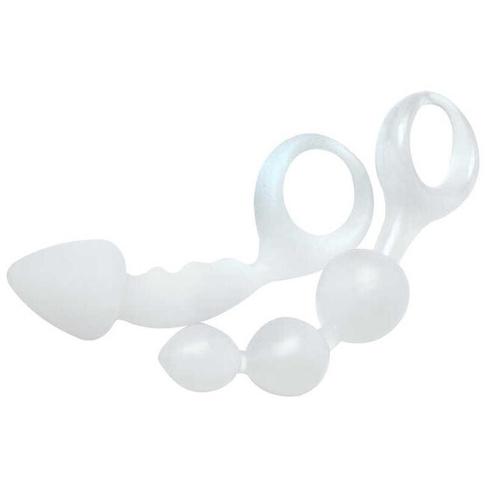 Набор анальных стимуляторов Bottoms Up (Цвет: прозрачный матовый)