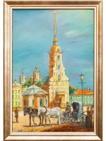 Картина маслом "Петропавловка" Васильев
