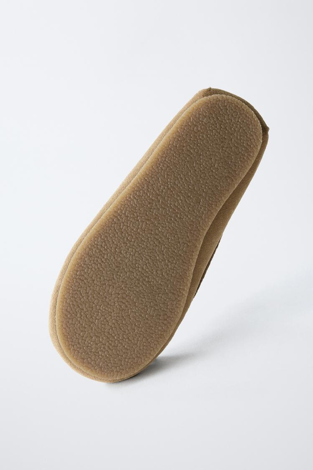 ZARA КОЖАНЫЕ МОКАСИНЫ, ПЕСОЧНО-КОРИЧНЕВЫЙ