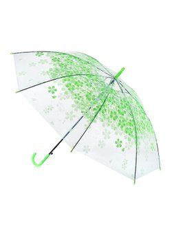 Зонт детский с рисунком Красивые цветы (54см.) салатовый (00-1305)