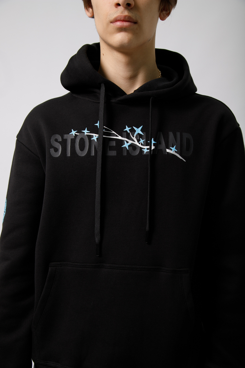 Худи STONE ISLAND (черн/начёс) ART:5649