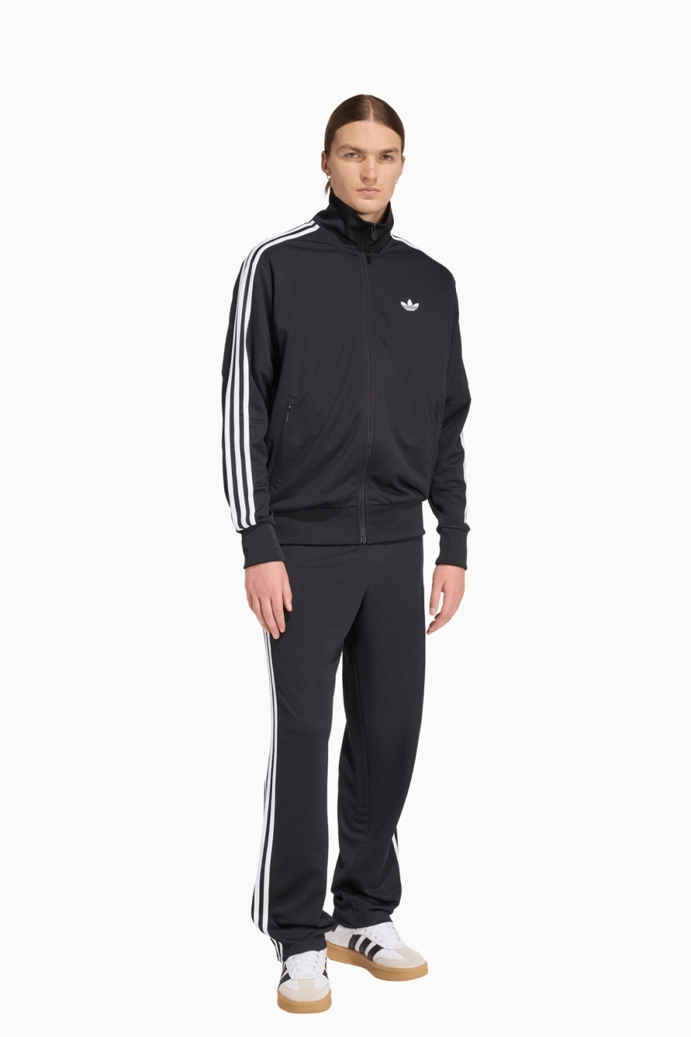 Кофта adidas Firebird Adicolor Mesh Track Top - черный