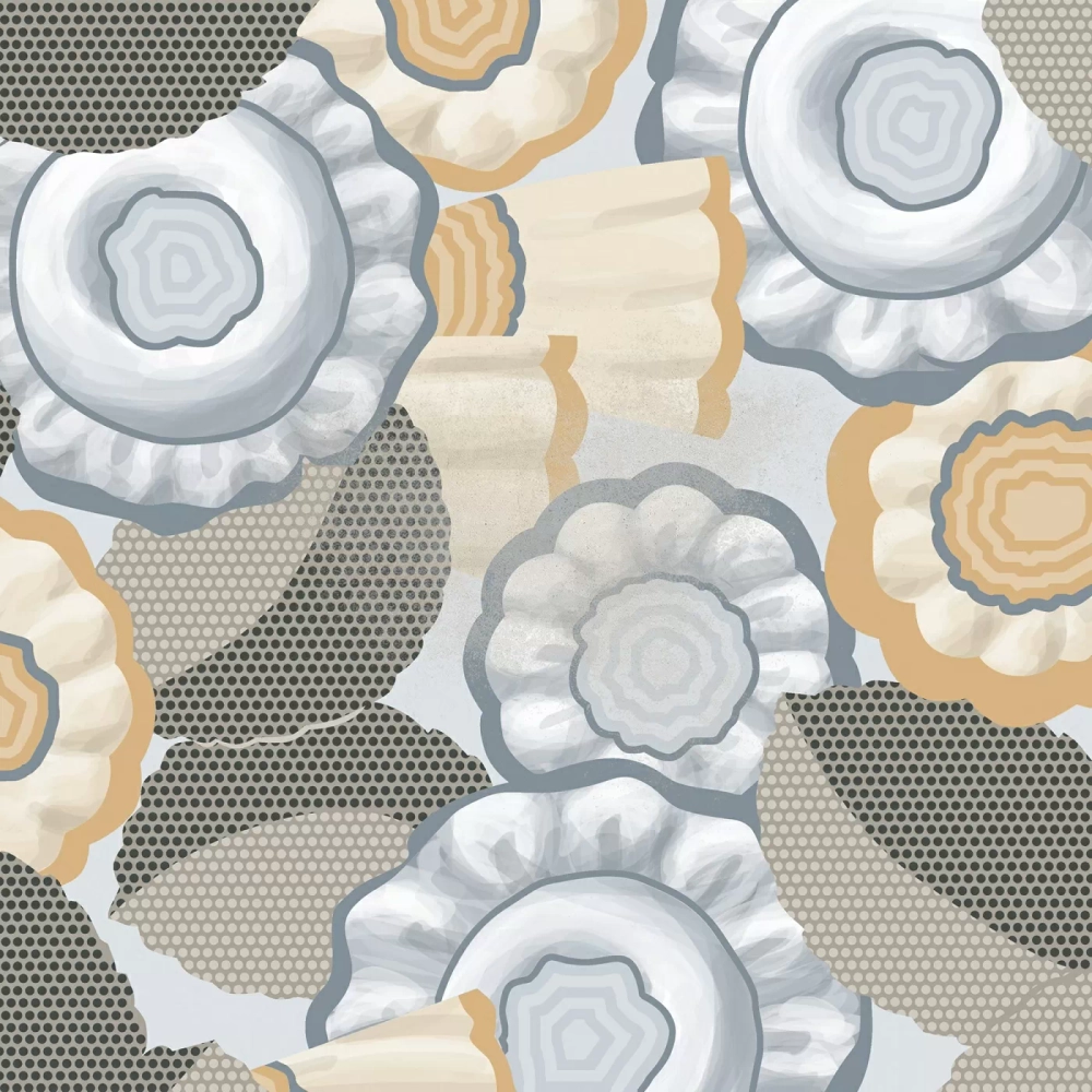ДЕКОР FLORE GRIS 20X20 ОТ VIVES