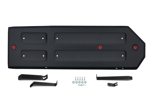 Защита топливного бака АвтоБроня для Great Wall Poer King Kong МКПП 4WD 2023-н.в., рынок РФ, сталь 1.8 мм, с крепежом, штампованная, 111.02030.1