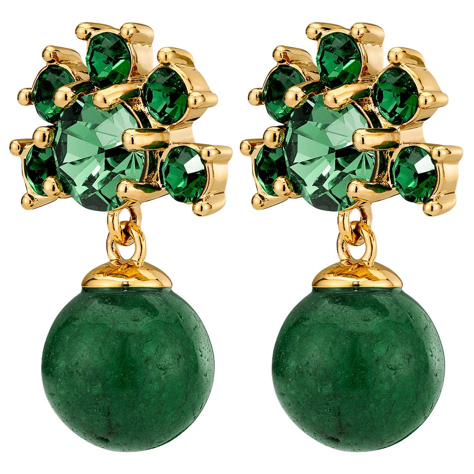 Серьги Dyrberg Kern VERONICA SG EMERALD GREEN 450110